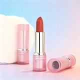 12 Color Pink Round Tube Long-lasting And Non Fading Matte Lipstick