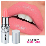 24 Colors Of Silver Tube Moisturizing Lipstick Long-lasting Color Retention Makeup