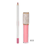 49 Colors Matte Long-lasting Non-fading Liquid Lipstick Lip Liner Set #1-#33