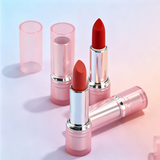 12 Color Pink Round Tube Long-lasting And Non Fading Matte Lipstick