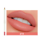 25 Colors Of Matte Waterproof Lip Liner With Sharpener