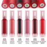 6-color Water-to-matte Lip Gloss