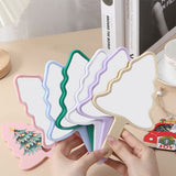 6 Color Christmas Tree-shaped Handheld Mirror