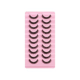 10 Pairs Of False Eyelashes Thick/Curly/Soft