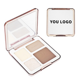2 Styles Quad Makeup Palette, Highlighter Contour Brightening Concealer