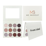 12 High Quality Nude White Eyeshadow Palette（50pcs free shipping）