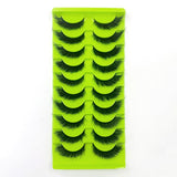 10 pairs of 5D chemical fiber eyelashes fluffy and messy