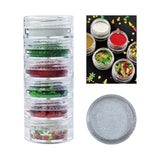4 Colors Christmas Themed Glitter Patches