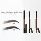 2 Colors Natural Long-lasting Waterproof & Sweatproof Stereo Eyebrow Pencil