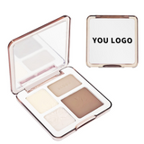2 Styles Quad Makeup Palette, Highlighter Contour Brightening Concealer