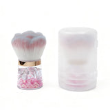 3 Color Extra-large Round-handled Nail Powder Brush/Blush Brush