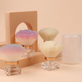 4 Color Extra-large Nail Powder Brush/Blush Brush