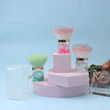 3 Color Extra-large Round-handled Nail Powder Brush/Blush Brush