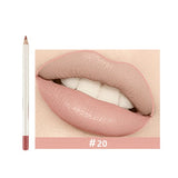 25 Colors Of Matte Waterproof Lip Liner With Sharpener