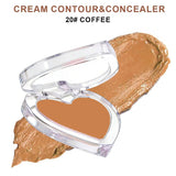 28-shade Heart-shaped Contour Cream/Concealer