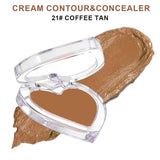 28-shade Heart-shaped Contour Cream/Concealer