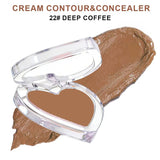 28-shade Heart-shaped Contour Cream/Concealer