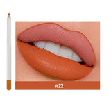 25 Colors Of Matte Waterproof Lip Liner With Sharpener