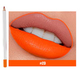 25 Colors Of Matte Waterproof Lip Liner With Sharpener