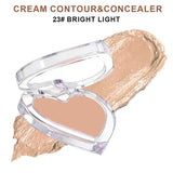 28-shade Heart-shaped Contour Cream/Concealer