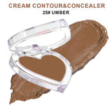 28-shade Heart-shaped Contour Cream/Concealer