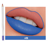 25 Colors Of Matte Waterproof Lip Liner With Sharpener