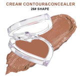 28-shade Heart-shaped Contour Cream/Concealer