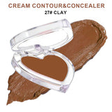 28-shade Heart-shaped Contour Cream/Concealer
