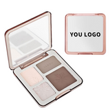 2 Styles Quad Makeup Palette, Highlighter Contour Brightening Concealer