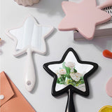 4 Color Star-shaped Handheld Mirror
