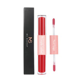 12 Colors 2 In 1 Moisturizing Mirror Lip Glaze Matte Non-stick Liquid Lipstick