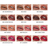 12 Farben 2 in 1 doppelköpfiger, antihaftbeschichteter Lippenstift, feuchtigkeitsspendender, lichtechter Lippenstift