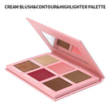 6-color Highlighter/Blush/Concealer/Cream Set
