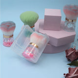 3 Color Extra-large Round-handled Nail Powder Brush/Blush Brush