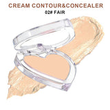 28-shade Heart-shaped Contour Cream/Concealer