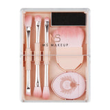 3 Color 8-in-1 Makeup Brush Set