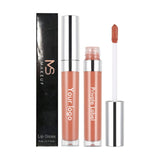 20 colors silver cap round tube moisturizing lip gloss