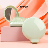 2-in-1 Folding Airbag Comb And Mirror