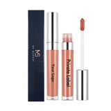 Feuchtigkeitsspendender Lipgloss in 20 Farben mit silberner Kappe und runder Tube