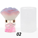 3 Color Extra-large Round-handled Nail Powder Brush/Blush Brush