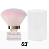 4 Color Extra-large Nail Powder Brush/Blush Brush