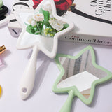 4 Color Star-shaped Handheld Mirror
