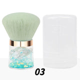 3 Color Extra-large Round-handled Nail Powder Brush/Blush Brush