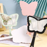 4 Color Butterfly-shaped Handheld Mirror