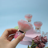 3 Color Extra-large Round-handled Nail Powder Brush/Blush Brush