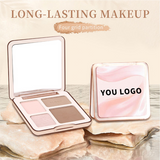 2 Styles Quad Makeup Palette, Highlighter Contour Brightening Concealer