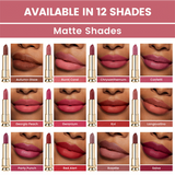 12 Color Velvet Non Stick Cup Matte Lipstick