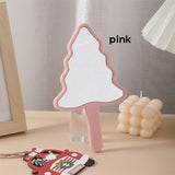 6 Color Christmas Tree-shaped Handheld Mirror
