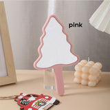 6 Color Christmas Tree-shaped Handheld Mirror