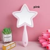 4 Color Star-shaped Handheld Mirror
